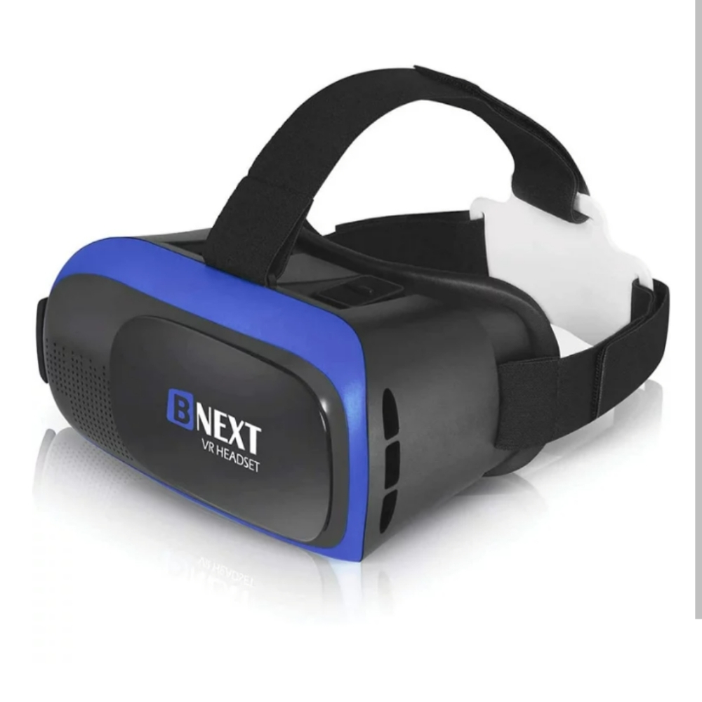 B Next VR Headset Blue compatible with Apple and Android